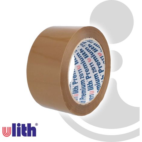 tecuro PREMIUM Acrylat-Paketklebeband PP31, braun, 50 mm x 66 m, leise abrollbar, UV- und alterungsbeständig