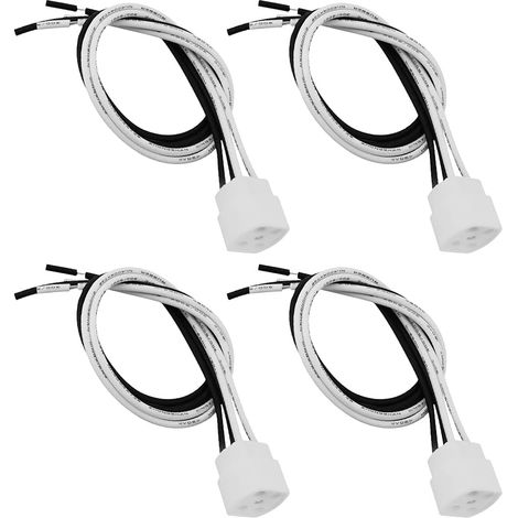 Lot de 4 Douilles de Lampe en Céramique G10Q 4 Broches 17 X 16 X 16,5 Mm 250 V 2 A pour Lampe UV