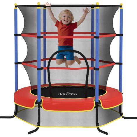 Kids Trampoline, with Safety Net, for Ages 3-10 Years