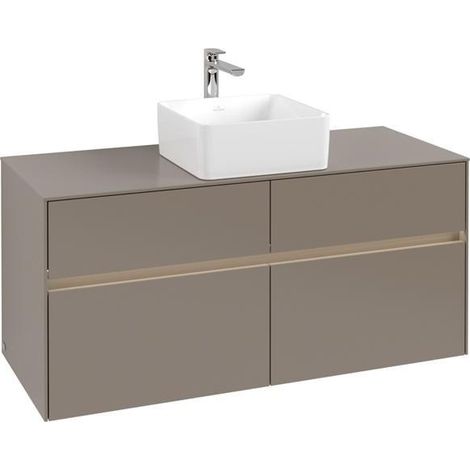 VB WTUS Collaro C041B0 1200x548x500mm avec cloche. 4 extraits WT m.tig Gris Truffe