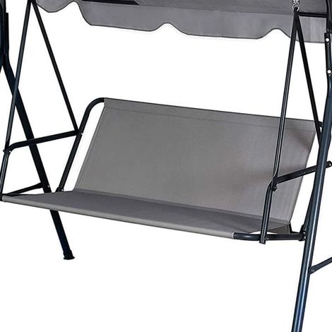Housse de rechange pour balancelle de jardin 85 x 96 cm, housse de siège imperméable pour balancelle 2 à 3 places, gris, protection extérieure pour balancelle de jardin (1/4)