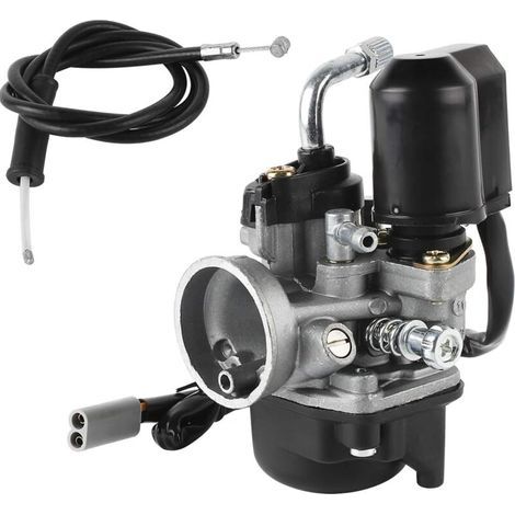 Carburador, carburador de repuesto con diámetro de 17,5 mm para la mayoría de scooters de 50 cc de Piaggio/Gilera/Aprilia. (1/4)