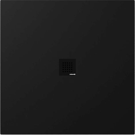 Polysan Tre - Plato de ducha Neca de 100x100 cm, negro mate. 84301.21 (1/5)