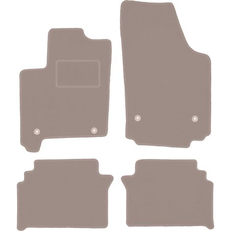 Beige Veloursmatten für: Opel Meriva A Minivan (2002-2010)