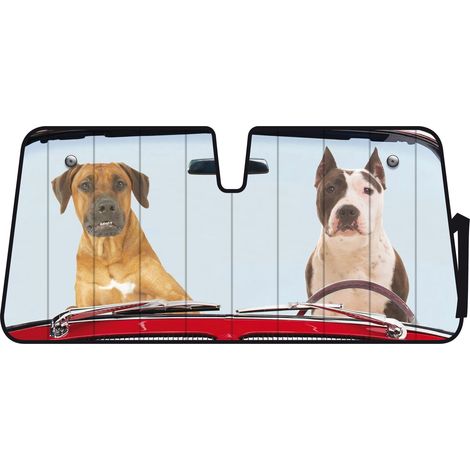 Scudo termico per parabrezza - 68x147 cm - Two Dogs (1/3)