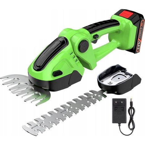 Taille-haies électrique 24V - longueur de coupe 16cm, pas de la lame 7.5cm - Avec batteries et un chargeur (1/5)