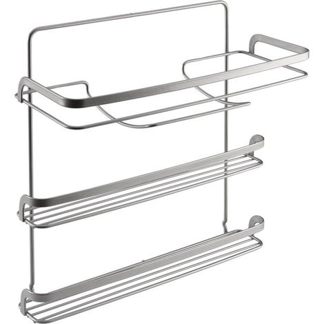 Porta rotoli carta cucina 3 ripiani cm 35 x 15x3 - metaltex (1/3)