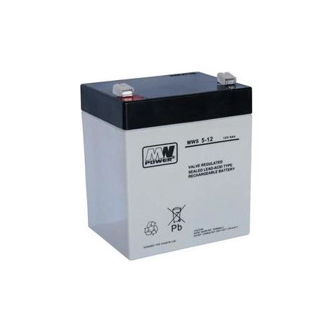 MWS 5-12: Batería VRLA AGM de 12 V/5 Ah