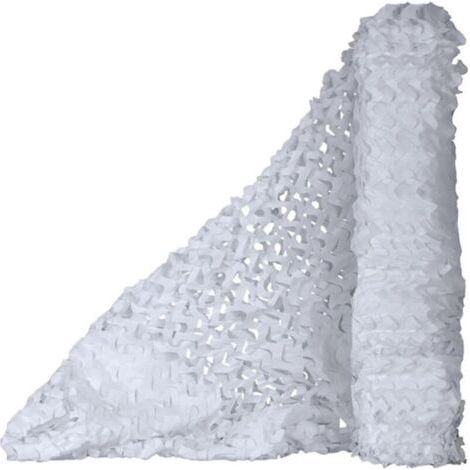 Filet Camouflage Blanc,Filet Camouflage Renforcé Sable,(3X6M) Militaire Voile D'Ombrage,Écran Solair,Pour La Maison,Chasse,Jardin,Le Camping,La Décoration De Fête,Le Pare-Soleil,L'Écran D'Intimité.
