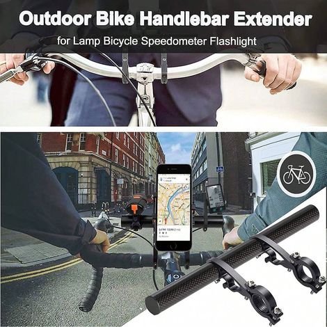 Rallonge de guidon de 25 cm, compatible avec les supports de guidon pour quads, scooters, motos et vélos électriques. (1/5)