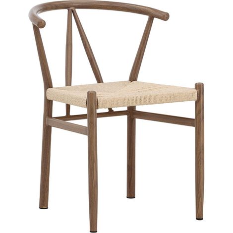 Chaise en Rotin "Alfons" 72cm Marron (1/5)