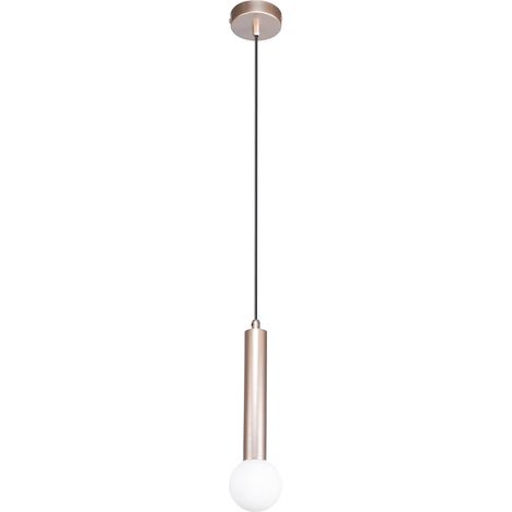 Suspension moderne café tube, globe blanc G9 5W Italux (1/3)