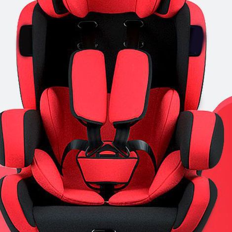 3-in-1-Autositz, wendbar und wiederverwendbar, stabile Sicherheitsschale für Babys, Kinder und Kleinkinder, universell, rot und schwarz (1/4)