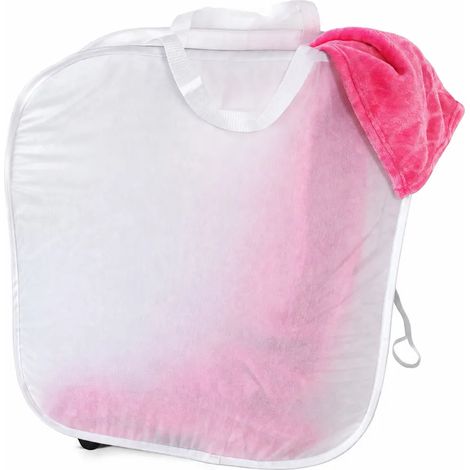 Bac à linge sur roulettes mobile pratique rangement maison (1/5)