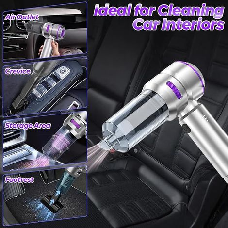 Aspirateur Voiture sans Fil, 16000PA 3 Vitesses Moteur sans Brosse (1/4)