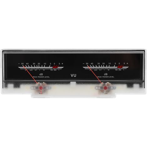 Doppelzeiger-Audio-VU-Meter mit Hintergrundbeleuchtung – dB-Pegelanzeige für Verstärker (1/5)