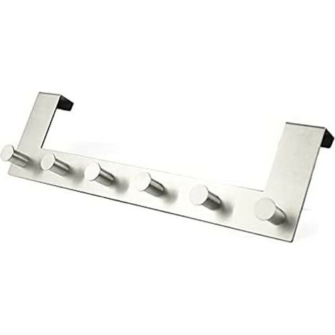 Chrome hanger hook above the door - 6 hook models, with protective foam backing