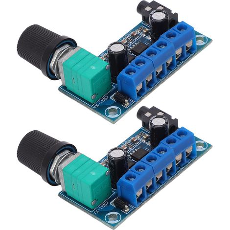 Module amplificateur double canal Hi-Fi réglable 2PCS avec protection contre les surintensités 9-15V (1/5)