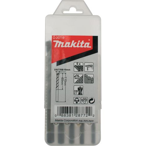 MAKITA D-20719 (5pc) Masonry drill bit set 5-10mm