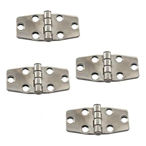 Lot de 4 charnières de porte à roulement à billes en acier inoxydable 316 (1/5)