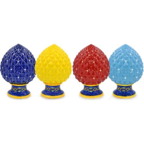 1 Pezzo Pomo Decorativo Casa con Luce Color 22 cm 4 Colori (1/2)