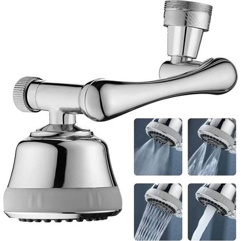 Aireador multifuncional para grifo de cocina con boquilla giratoria y cuatro tipos de chorro. (1/5)