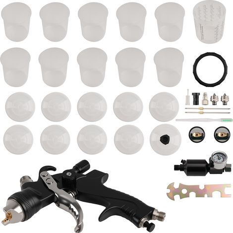 Gravity Feed Spray Gun 600ml for Automotive Furniture Wall Coating 1.4/1.7/2.0mm (1/5)