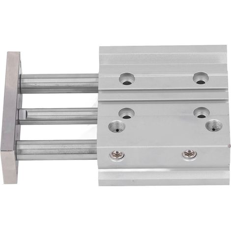 Vérin pneumatique double effet 3 tiges alliage aluminium alésage 20mm course 40mm raccord PT1/8 (1/5)