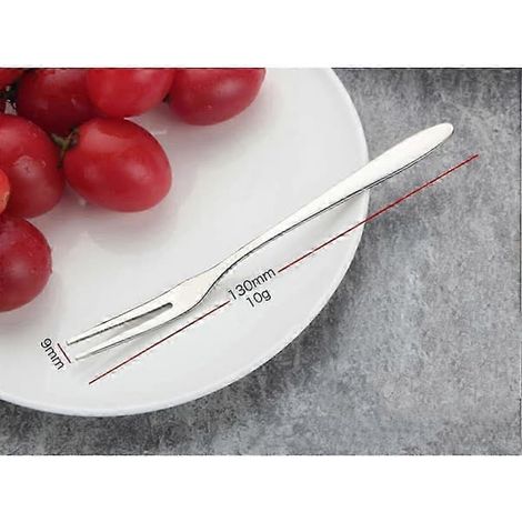 Fourchette lot de 10 acier inoxydable Fourchettes dessert inox (1/3)