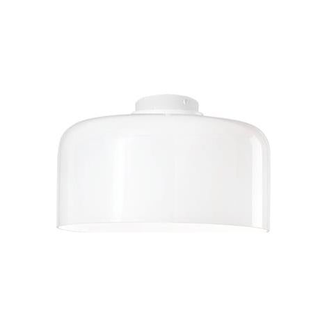 "Plafoniera GIBUS in vetro bianco 30 cm."