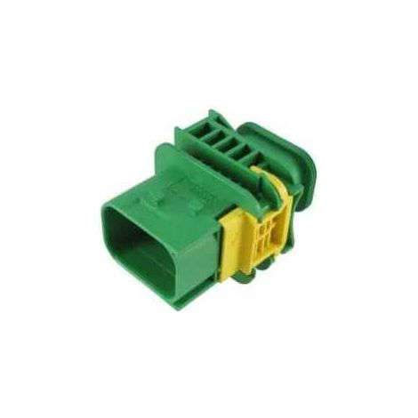 Connettore Heavy Duty Sealed 1.6X2.8 porta maschio 7vie verde senza guarnizione