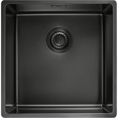 Franke Einbaubecken Mythos Masterpiece BXM 210 / 110-40 Edelstahl PVD Anthracite, Druckknopfventil (1/2)