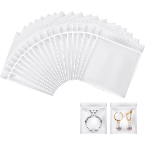 200 pièces Mini sachets à fermeture zip, sacs zip refermables pour rangement et organisation quotidienne (1/5)