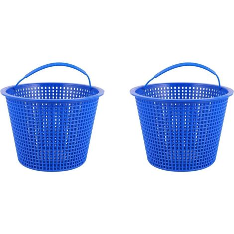 2 Pièces Panier Skimmer Piscine Filtre À Ordures Plastique Bleu Accessoire Anti-Colmatage RéUtilisable pour Filtration Et Nettoyage Piscine (1/5)