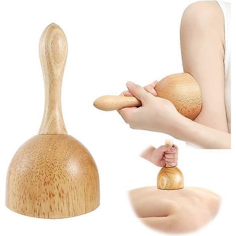 Outil de massage Guasha suédois portatif en bois pour soulager les douleurs musculaires, lutter contre la cellulite, drainer le système lymphatique et sculpter le corps ( ) (1/5)