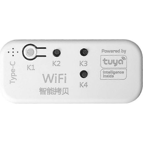 Duplicateur RF Tuya 433 MHz pour télécommande de porte de garage, compatible avec portes électriques, portes sectionnelles, rideaux, auvents et stores. (1/5)