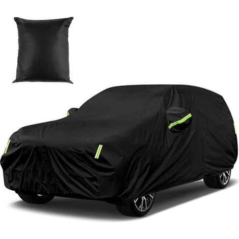 Bâche pour voiture SUV imperméable 480 x 175 x 150 cm – Tissu enduit d'argent – Protection contre neige et UV – Sangles de serrage (1/5)