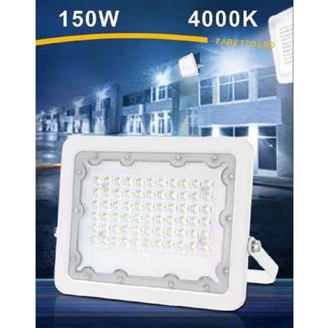 Trade Shop - Faro Led 150 Watt Proiettore Esterno Ip65 Bianco Luce 6500k 4000k 3000k Fs150w-b -