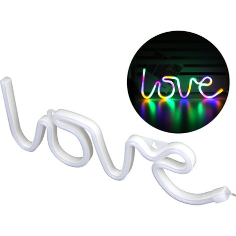 LED-Neonlichter mit englischen Buchstaben für Partys, Mädchenzimmer-Dekoration (1/5)