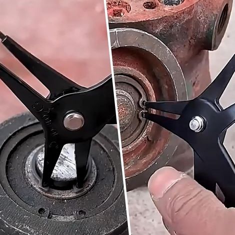 Pince à circlips 2 en 1 - pince à circlips intérieure/extérieure pour circlips d'un diamètre de 10 à 140 mm (1/4)