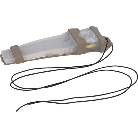 Lampe de signalisation Molle pour casque de chasse étanche, lampe de sécurité, stroboscope d'urgence monté sur casque, couleur boue, lumière blanche à la base (1/5)