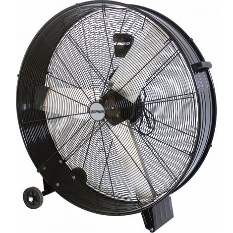 Zephir Industrie-Standventilator ZDM90CM 360W 90 cm Flügel Schwarz