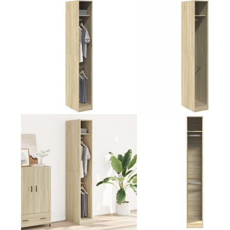 vidaXL Kleiderschrank Sonoma-Eiche 30x50x200 cm Holzwerkstoff (1/5)