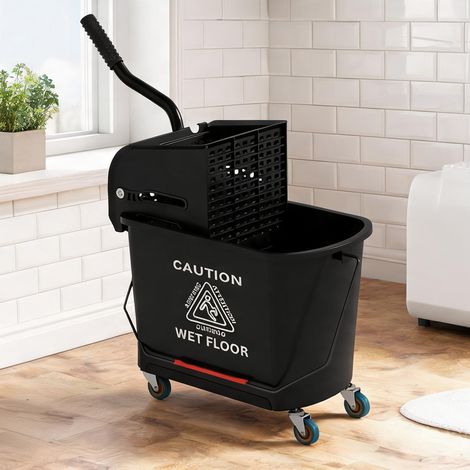 SunJet Chariot de nettoyage lavage seau de ménage 20 L avec essoreur - Réf. E2F2G2J5IANZ (1/5)