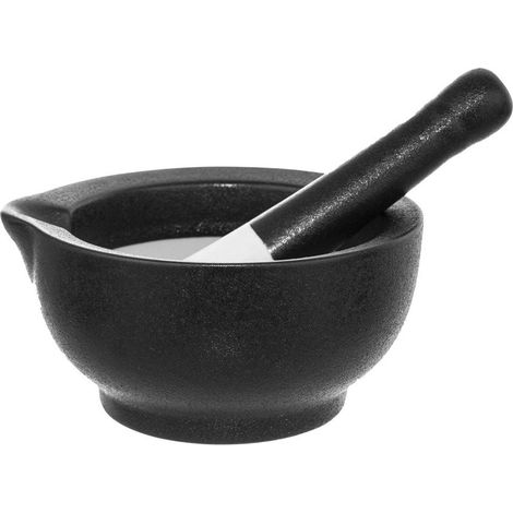 Mortero de especias de PORCELANA NEGRA (1/5)