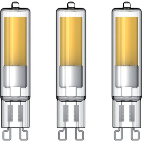 3er-Pack LED-Glühbirnen im Retro-Stil, Capsule-G9, 2,6 W (entspricht 20 W), 200 lm, neutrales Weiß – ideal für Kronleuchter und Wandlampen