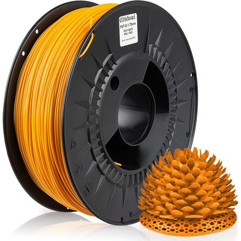 MIDORI® 3D Drucker 1,75mm PETG Filament 1kg Spule Rolle Premium Signalgelb RAL1003 (1/5)