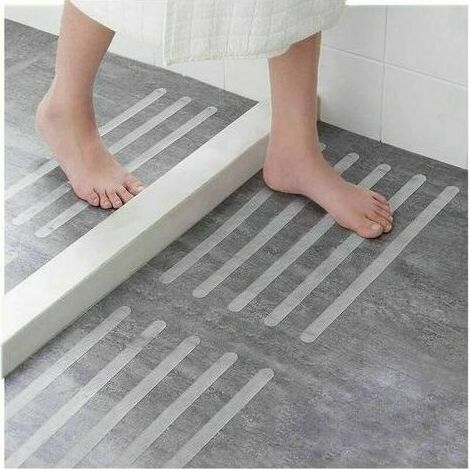 30 pièces d'autocollants antidérapants transparents pour baignoire de salle de bain (1/4)