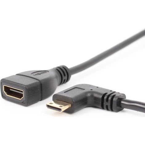 Gerades Mini-HDMI-zu-HDMI-zu-Mini-HDMI-Kabel, Standard-HDMI-Adapterkabel, High-Definition-Kabel. (1/5)