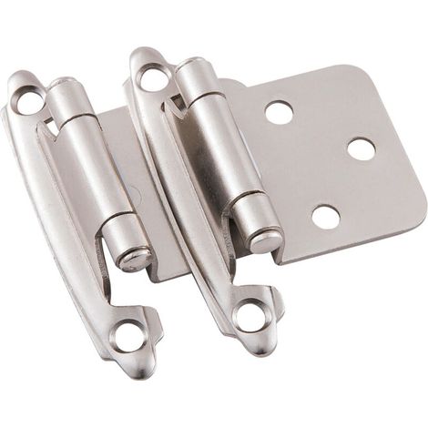 Porte Charnière à Fermeture Automatique Matériau en Acier Laminé à Froid Paum Ressort avec Amortisseur pour Porte Placard Armoire à Chaussures Bibliothèque Cave à Vin，2pcs (1/5)